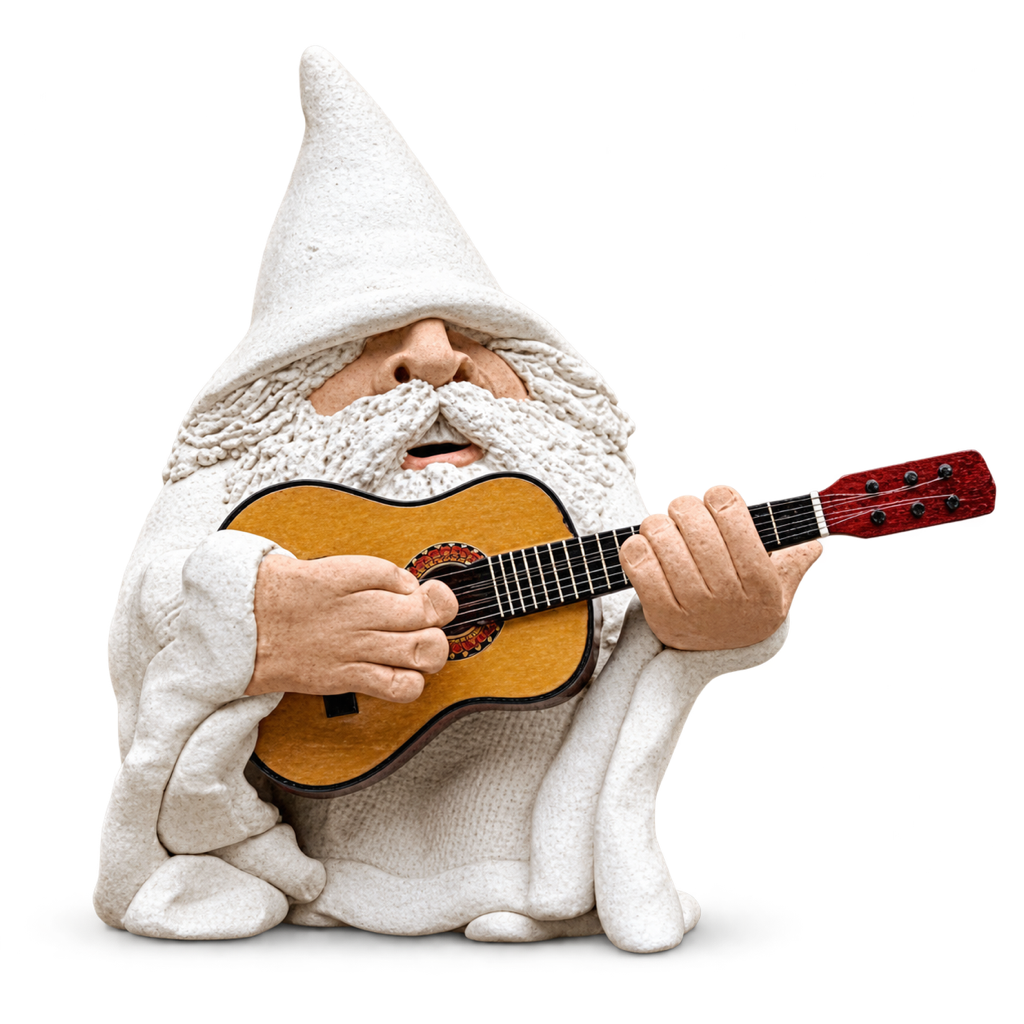 Gartenzwerg mit Gitarre, Produktansicht