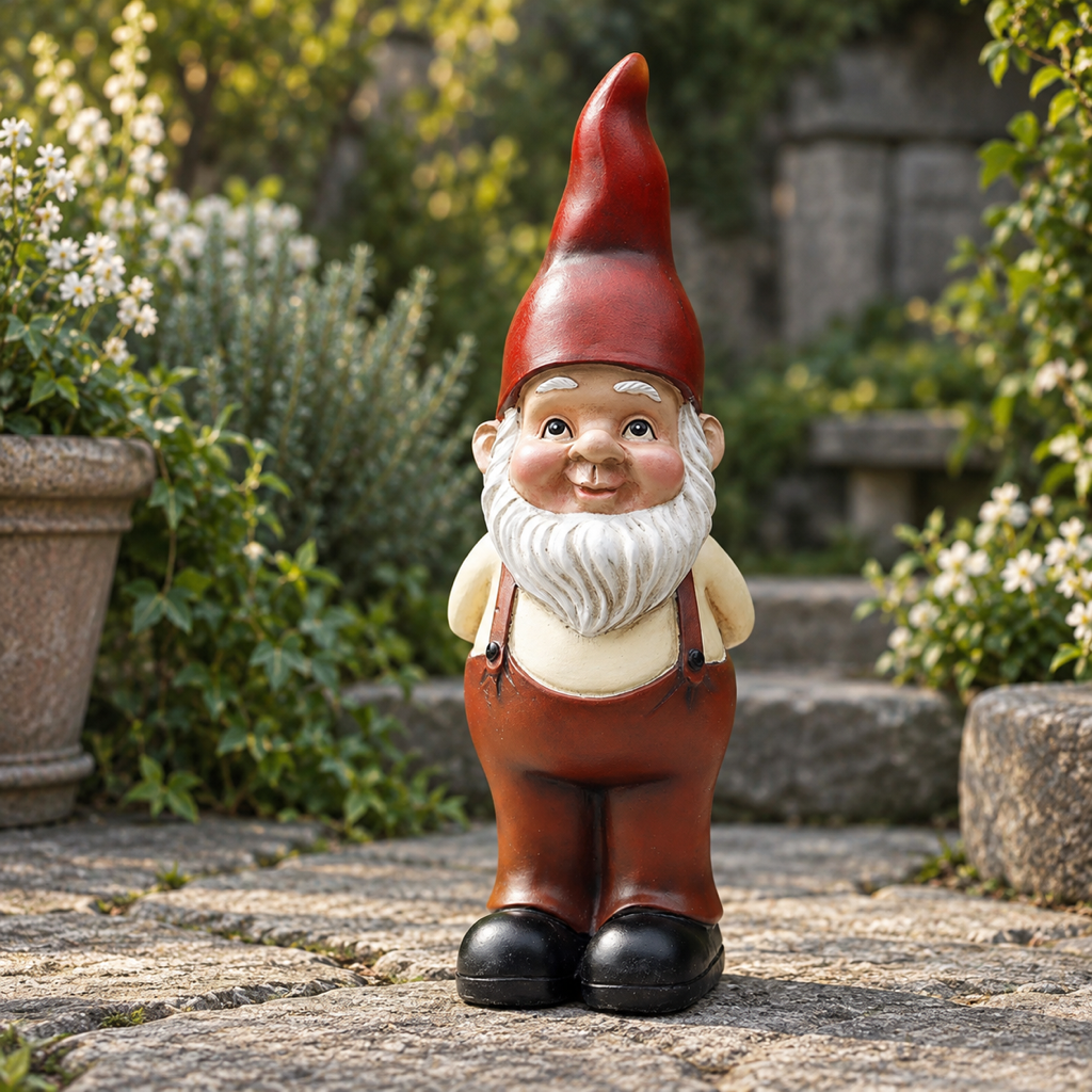 Moderner Gartenzwerg, Vorderansicht