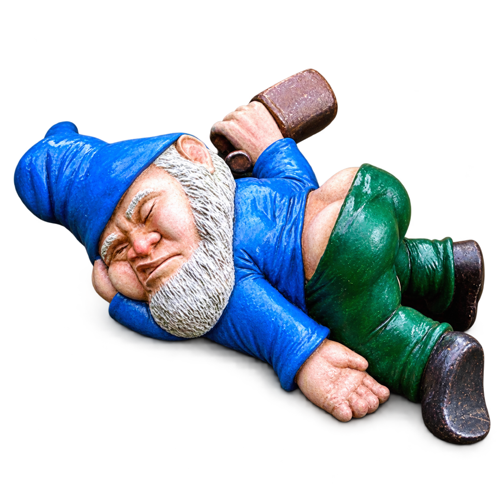 Betrunkener Gartenzwerg, Produktansicht