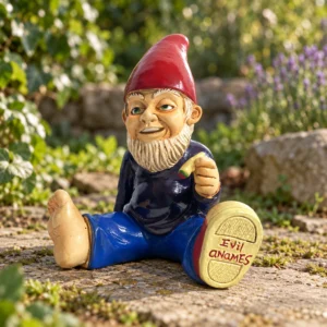Bekiffter Gartenzwerg