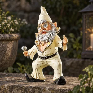 Rocker-Gartenzwerg