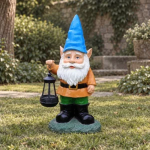 Gartenzwerg mit Laterne, 50 cm