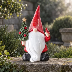 Gartenzwerg als Weihnachtsmann