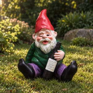 Betrunkener Mini-Gartenzwerg