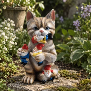 Gartenfigur Katze