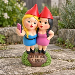 Gartenzwerge | Schwestern beim Selfie