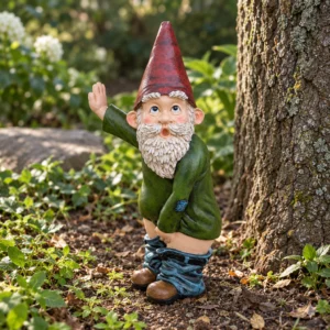 Pinkelnder Gartenzwerg