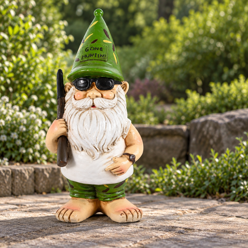 Gartenzwerg | Der Jäger, Vorderansicht